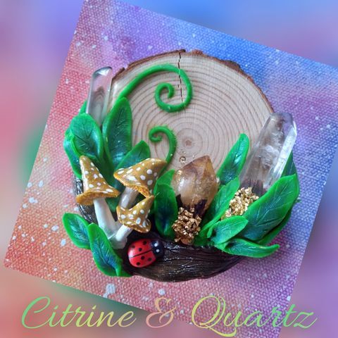 Fairy crystal sculpture