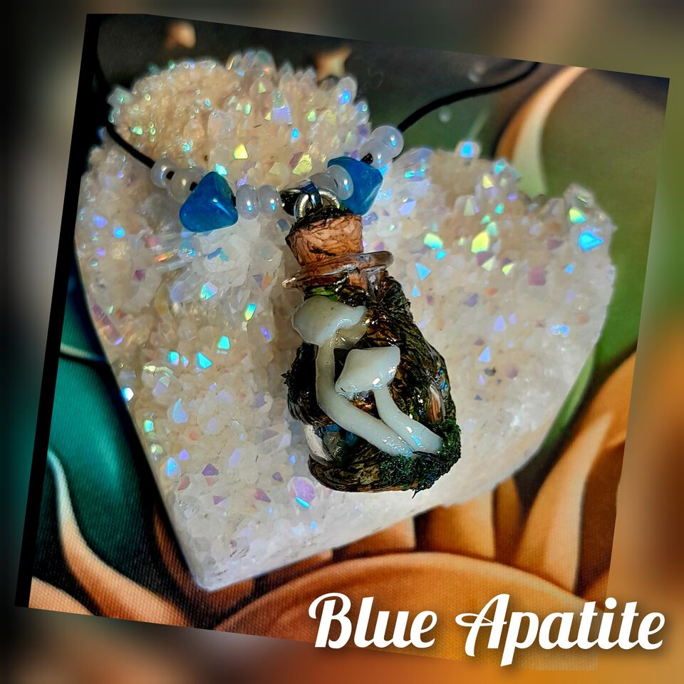 BLUE APATITE PENDANT