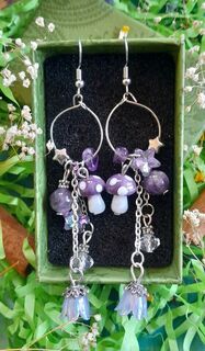 AMETHYST TRINKET EARRINGS